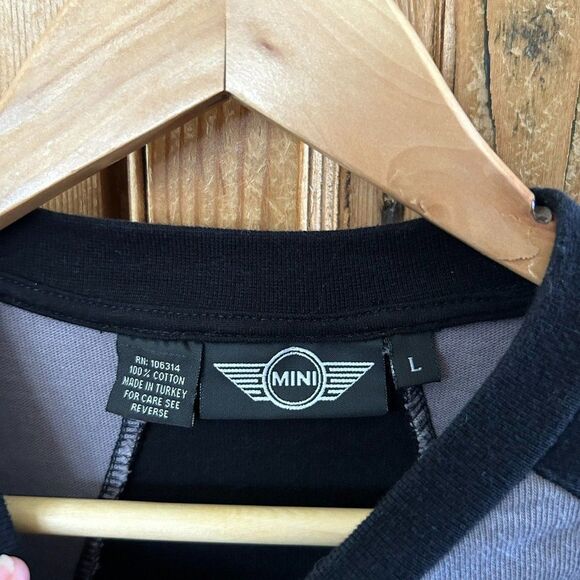 Mini‎ Cooper Black Gray Pullover Sweatershirt Colorblock S / M (READ!) - Picture 4 of 11